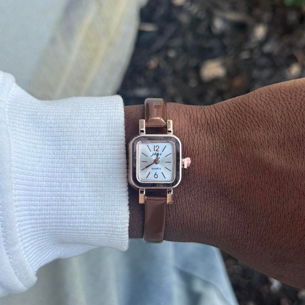 Brown Leather Mini Watch